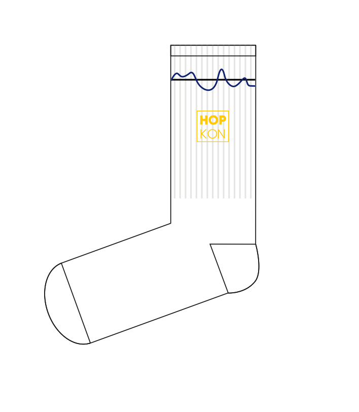 Socken "Blue Line / Black Line"